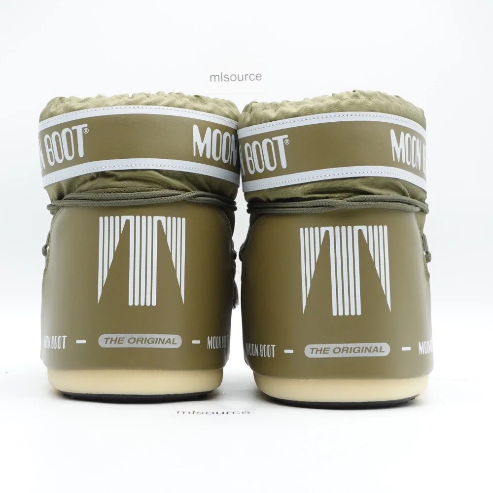 NEW Men's Moon Boot Icon Low Nylon Winter Snow Boots Khaki